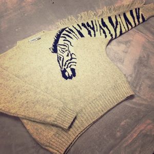 Vintage zebra sweater